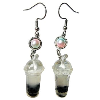 Boucles d'oreilles Bubble Tea - Blanc