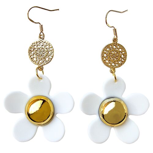 Golden Daisy Earrings