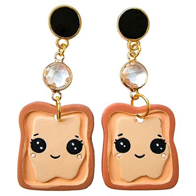 Cute 'Lil Snack Earrings - Toast