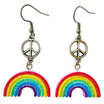 Peace, Love & Rainbows Ohrringe