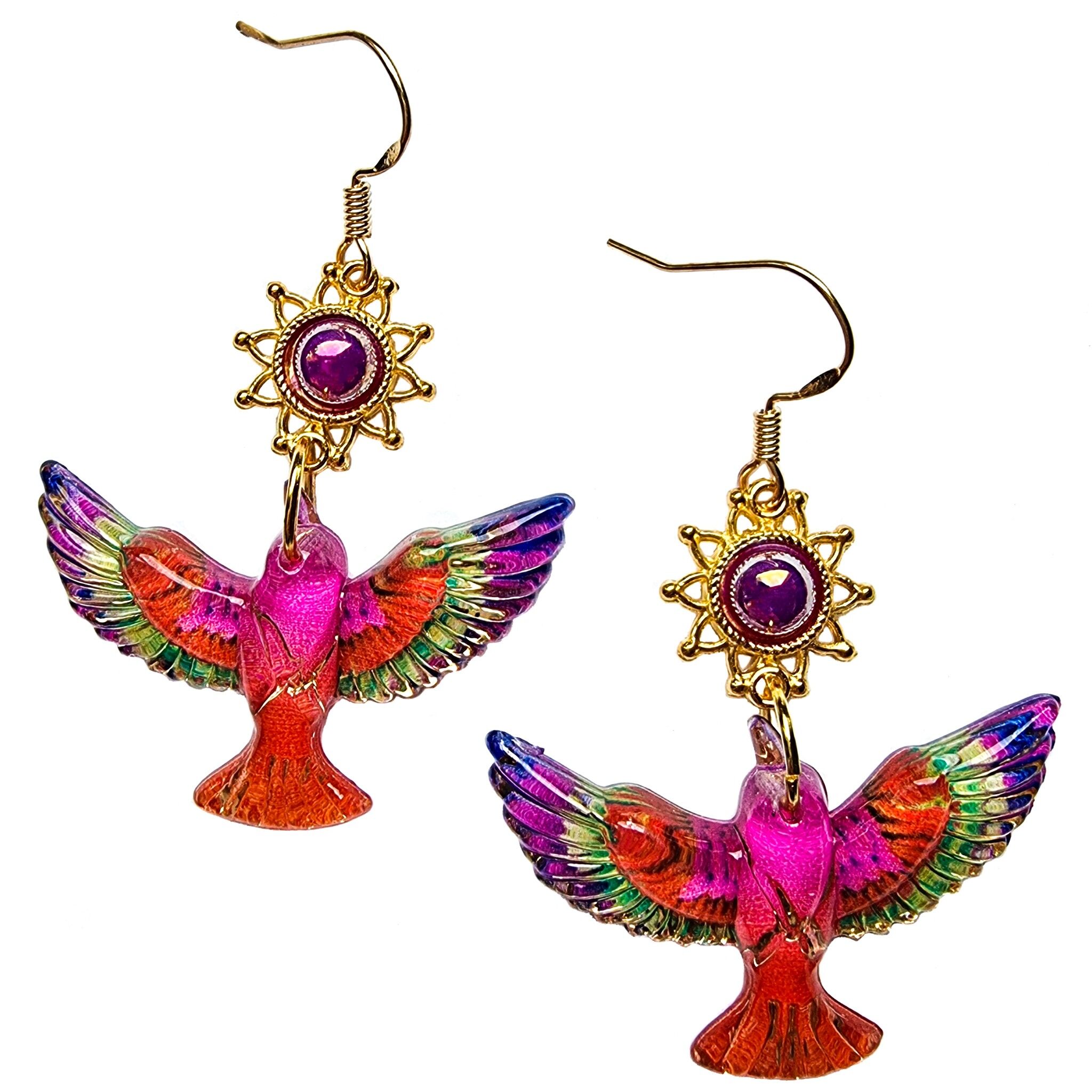 Paradiesvogel Ohrringe - Tropical Pink