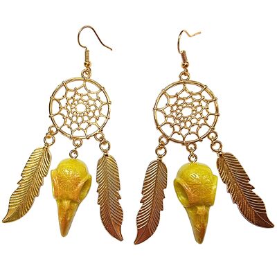 Nordic Dreamcatcher Earrings - Gold