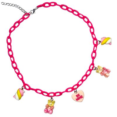 Candy Dreams Choker Necklace - Pink