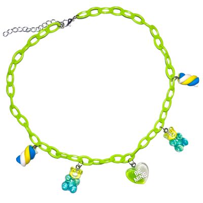 Collana girocollo Candy Dreams - Verde
