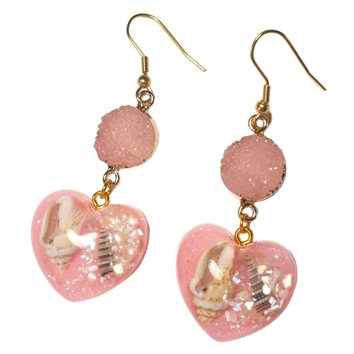 Heart of the Ocean Earrings - Pink
