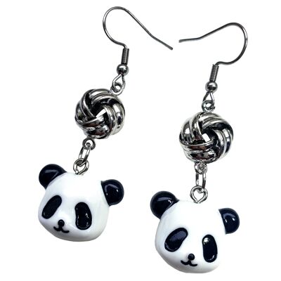Glückliche Panda-Ohrringe