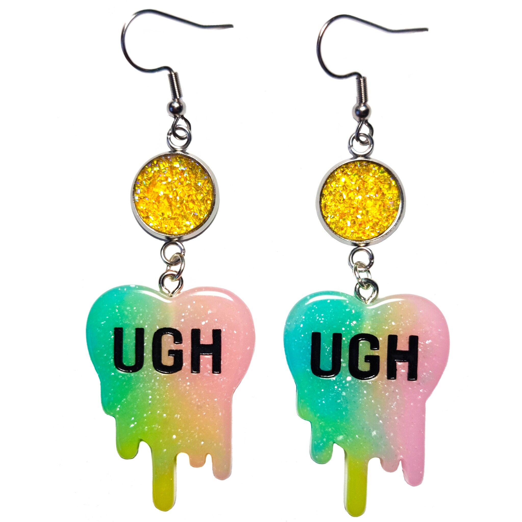 Uh! Orecchini Glitter - Arcobaleno