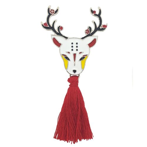 Japanese Spirit Animal Enamel Pin Brooch - Deer