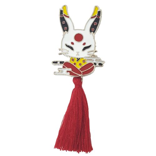 Japanese Spirit Animal Enamel Pin Brooch - Rabbit