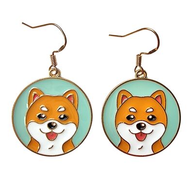 Eh bien, n'est-ce pas mignon ! Boucles d'oreilles toutou - Doge