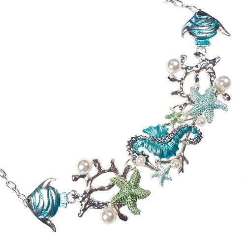 Tropical Marine Life Necklace