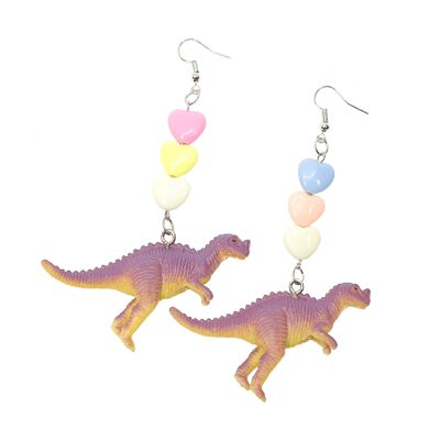 Boucles d'oreilles jouet dinosaure - Ceratosaurus