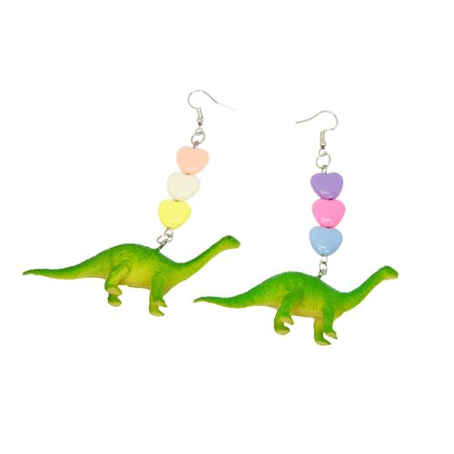 Dinosaur Toy Earrings - Diplodocus