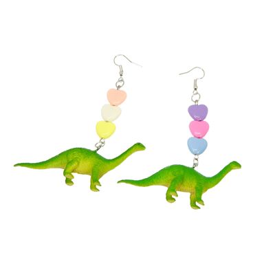 Boucles d'oreilles jouet dinosaure - Diplodocus
