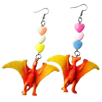 Boucles d'oreilles jouet dinosaure - Ptérodactyle
