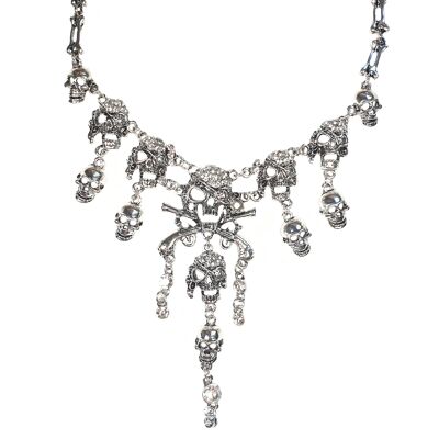 Collar pirata de tamaño completo - Plata