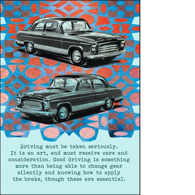 Greeting card - Driving