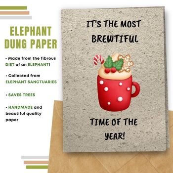 Carte de Noël écologique, Brewtiful Time Pack de 8 11