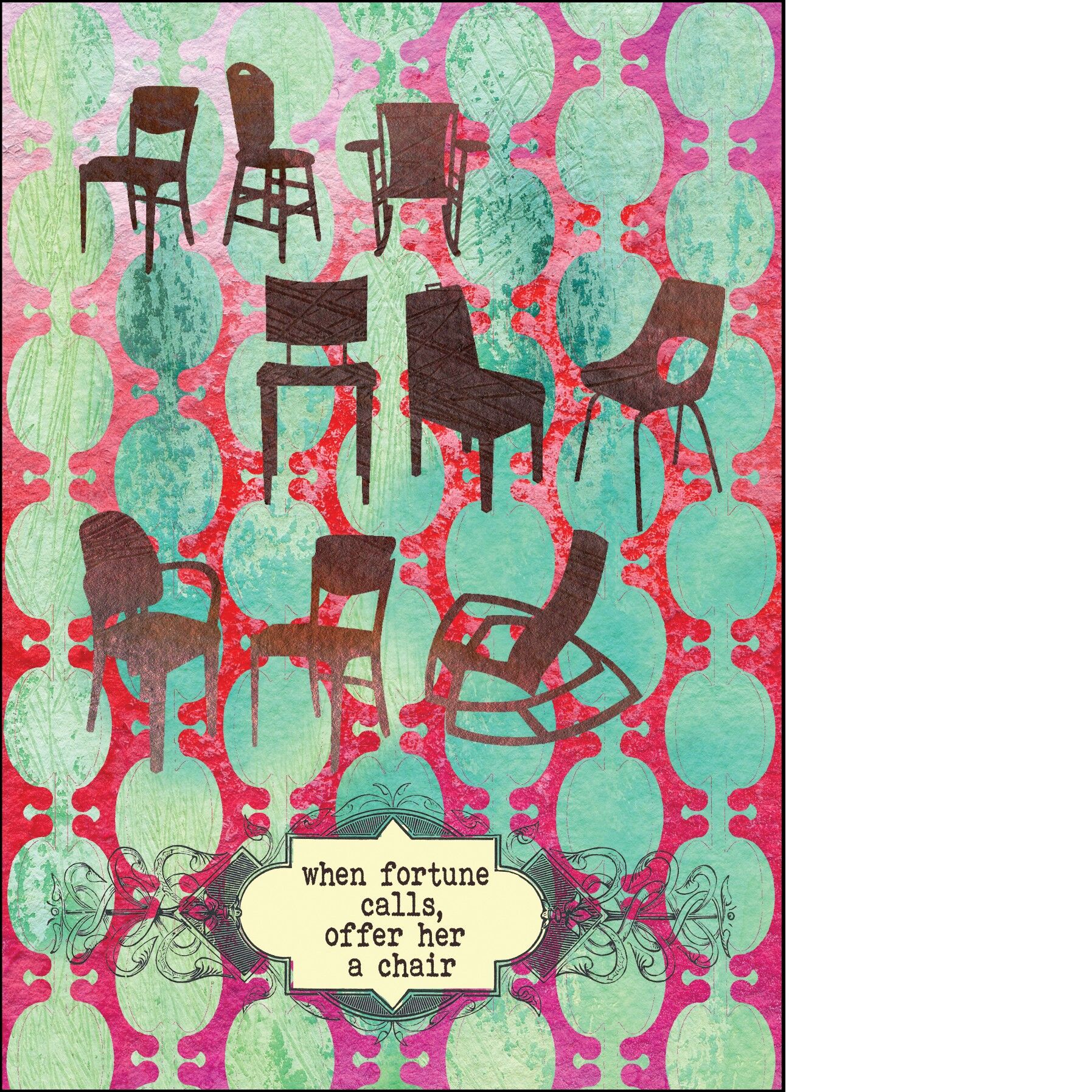 Greeting card  - When fortune calls
