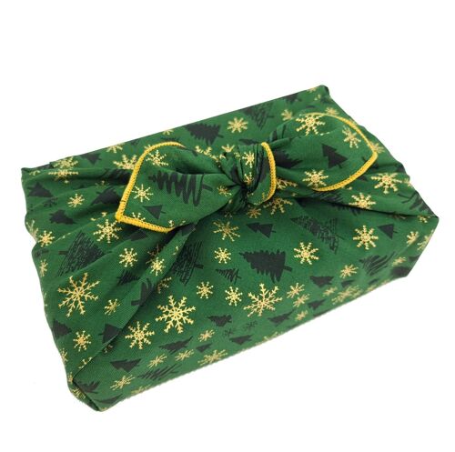 Christmas Trees and Snowflakes - Green - Large