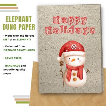 Carte de Noël écologique, Snow Santa Pack de 8 11