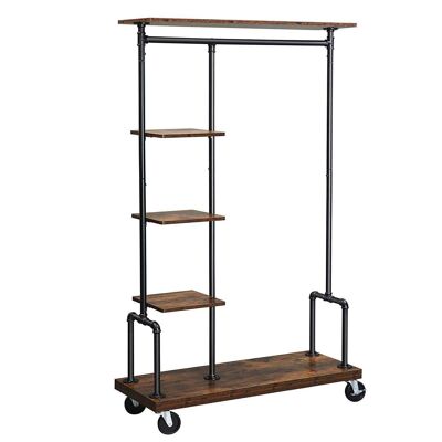 Nancy's Industrial Clothes Rack on Wheels