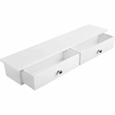 Nancy's Floating Wall Shelf With 2 Drawers