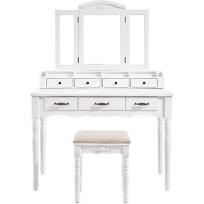 Nancy's Willowbrook Luxury Dressing Table Linnebel With Mirror