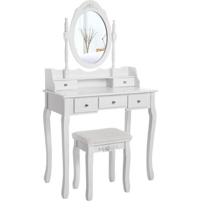 Nancy's Torrance Dressing Table With Mirror & Stool