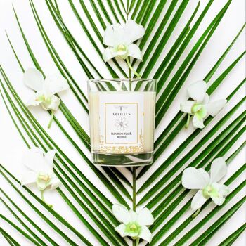 Bougie parfumée - Jardin du Monde - J exotique - Fleur de tiaré Monoï 45h - 180g 1