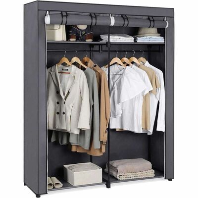 Armoire XL Nancy's - Armoire Tissu - Armoire Pliante 2 Portes Enroulables