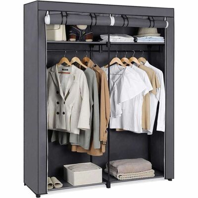 Nancy's XL Wardrobe – Fabric Cupboard – Folding Cupboard With 2 Rollable Doors