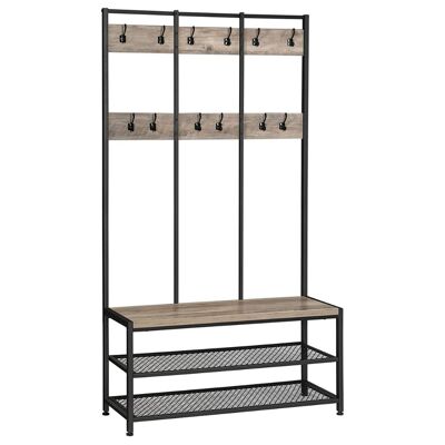 Nancy's Indian Head Park Industrial Wardrobe Rack with Coat Rack II