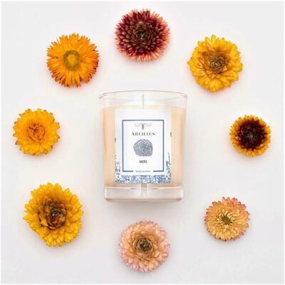 Scented candle - Garden in winter - Honey - 45h - 180g