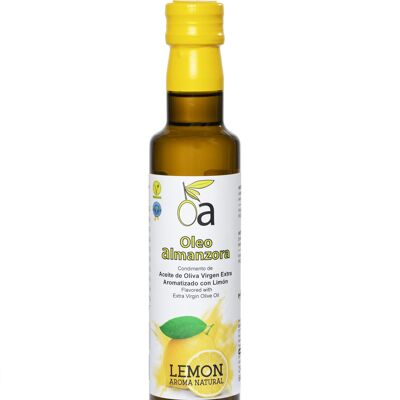 Assaisonnement d'huile d'olive extra vierge au citron.
