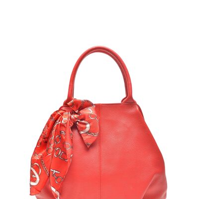 AW21 CF 1750_ROSSO_Top Handle Bag