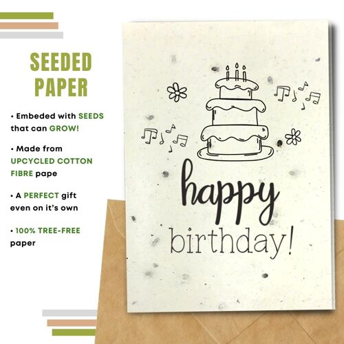 Happy Birthday Card, Delicious Birthday Pack Of 8