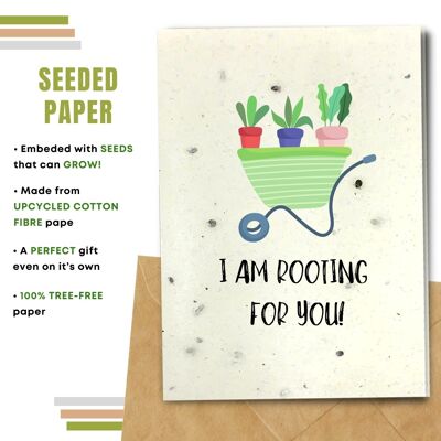 Eco Friendly Greeting Card, Rooting for You Pack Of 8