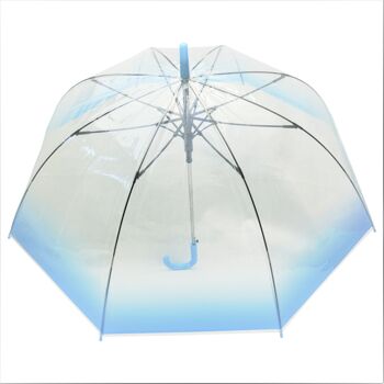 Parapluie - Tie Dye Bleu Transparent, Regenschirm, Parapluie, Paraguas 2