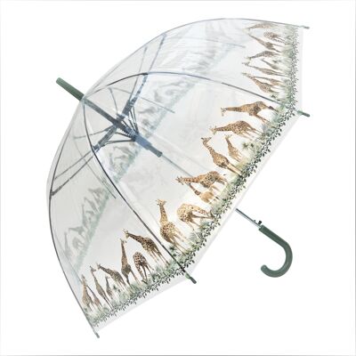 Umbrella - Giraffes Print Transparent, Regenschirm, Parapluie, Paraguas
