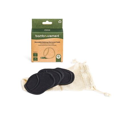 Tampons démaquillants réutilisables durables (6pcs)