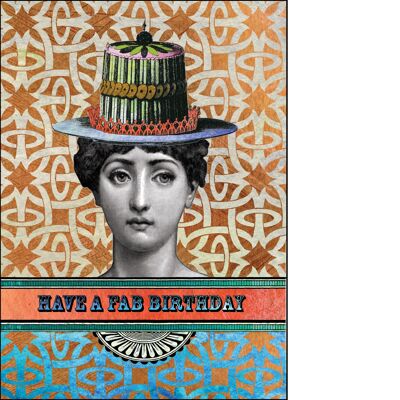Greeting card  -  Have a fab birthday
