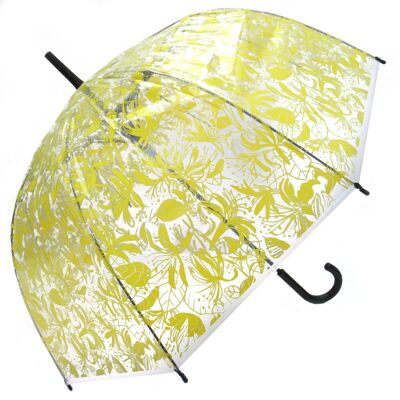 Parapluie - Chèvrefeuille Jaune Transparent, Regenschirm, Parapluie, Paraguas