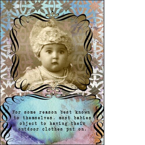 Greeting card  -Baby wisdom