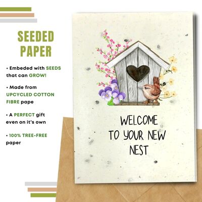 New Home Card, New Nest Pack Of 8