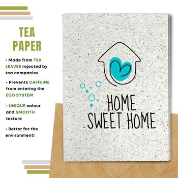 Carte New Home, Home Sweet Home, Bleu Pack De 8 7