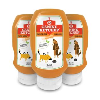 Canine Ketchup 425g - Saveur de Beurre de Cacahuète - Paquet de 3 2