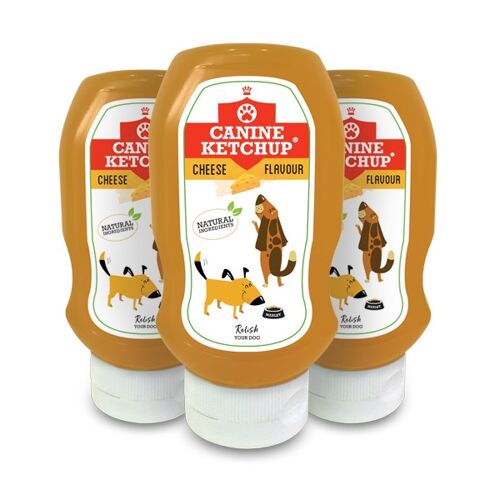 Canine Ketchup 425g - Cheese Flavour - 3 Pack