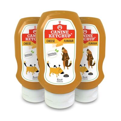 Canine Ketchup 425g - Saveur Fromage - Paquet de 3