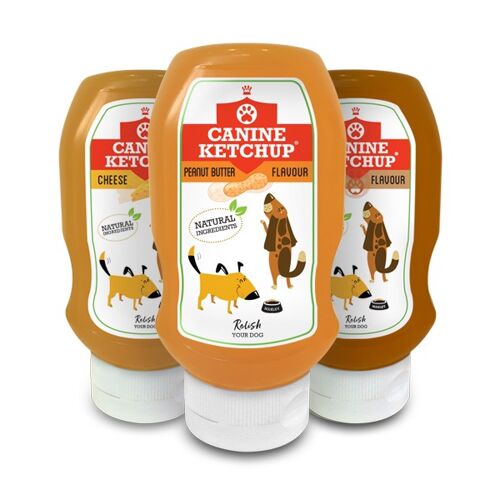 Canine Ketchup 425g - 3 Pack of mixed flavours